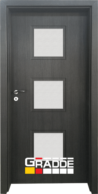 Интериорна HDF врата, модел Gradde Bergedorf, Череша Сан Диего
