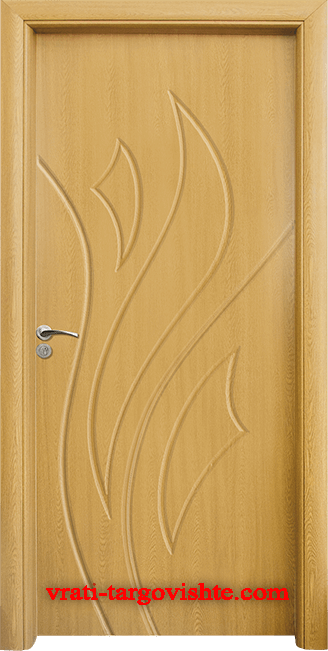 Интериорна врата Стандарт 033-p, цвят Светъл дъб