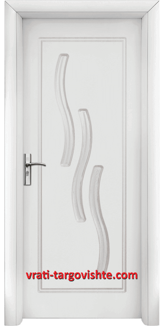 Интериорна врата серия Стандарт, модел 014 P W, цвят Бял
